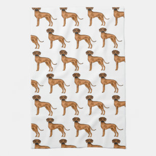 Rhodesian Ridgeback Brown African Lion Dog Pattern Kitchen Towel