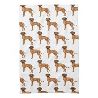 Rhodesian Ridgeback Brown African Lion Dog Pattern Kitchen Towel