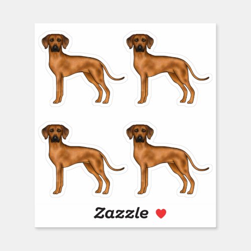 Rhodesian Ridgeback Brown African Lionhound Dog Sticker