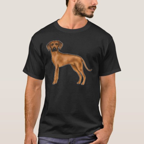 Rhodesian Ridgeback Brown African Lionhound Dog T_Shirt