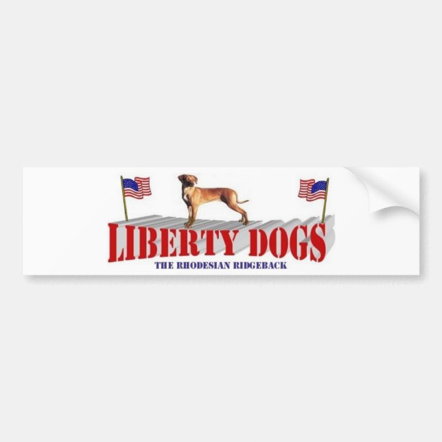 Rhodesian Ridgeback Bumper Sticker (Front)
