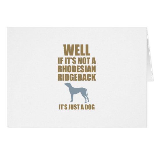 Rhodesian Ridgeback Cards (Front Horizontal)