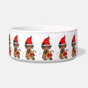 Rhodesian Ridgeback Christmas  Bowl