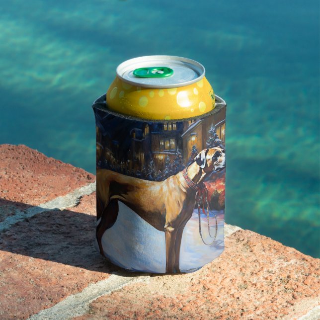 Rhodesian Ridgeback Christmas Festive Season Can Cooler (In Situ Pool)