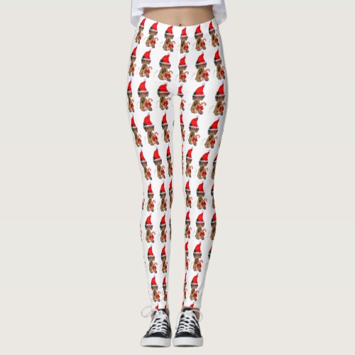 Rhodesian Ridgeback Christmas   Leggings