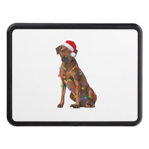 Rhodesian Ridgeback Christmas Lights Xmas Dog Love Hitch Cover