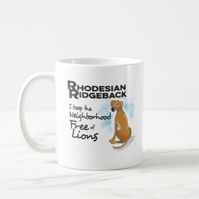 Rhodesian Ridgeback coffee mug (Left)