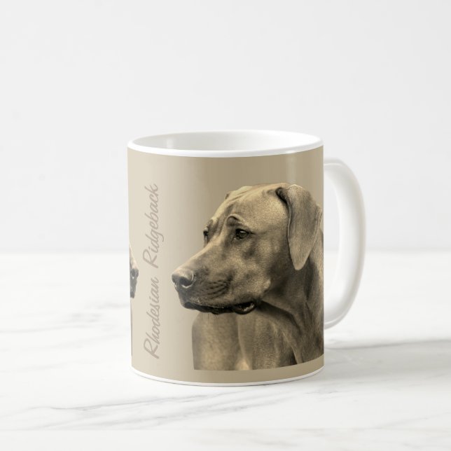 Rhodesian Ridgeback coffee sulk Coffee Mug (Front Right)