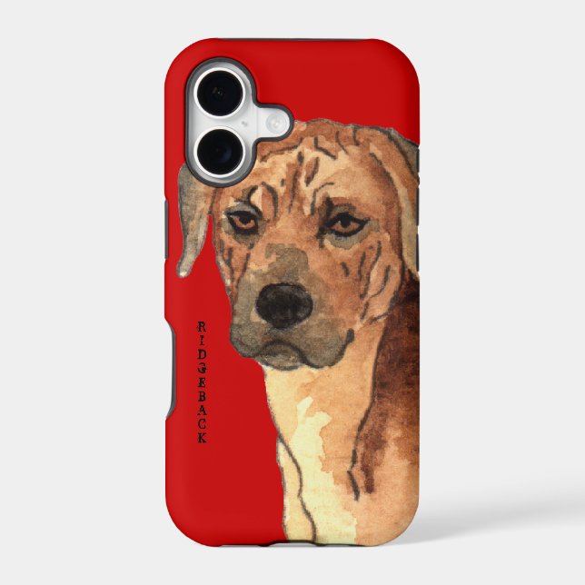 Rhodesian Ridgeback Color Block Iphone Case (Back)
