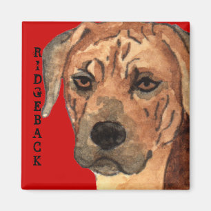 Rhodesian Ridgeback Color Block Magnet