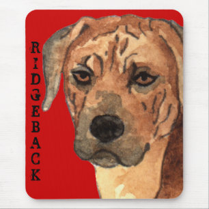 Rhodesian Ridgeback Color Block Mouse Pad