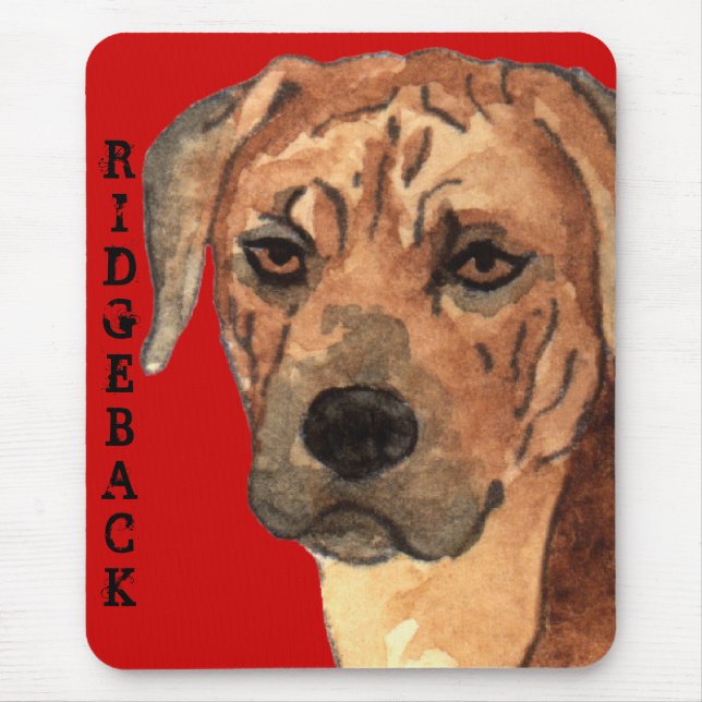 Rhodesian Ridgeback Color Block Mouse Pad (Front)