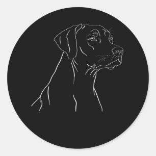 Rhodesian Ridgeback Colors Classic Round Sticker
