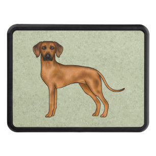 Rhodesian Ridgeback Cute African Lion Dog Green Hitch Cover