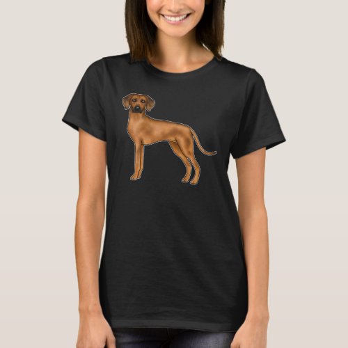 Rhodesian Ridgeback Cute Brown African Lion Dog T_Shirt