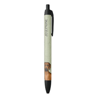 Rhodesian Ridgeback Cute Brown Dog With Name Green Pen