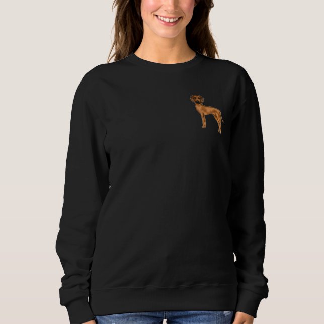 Rhodesian Ridgeback Cute Cartoon African Lion Dog Sweatshirt (Front)