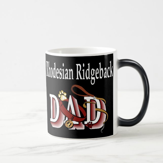 Rhodesian Ridgeback Dad Gifts Color Morph Mug (Right)