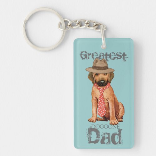 Rhodesian Ridgeback Dad Keychain