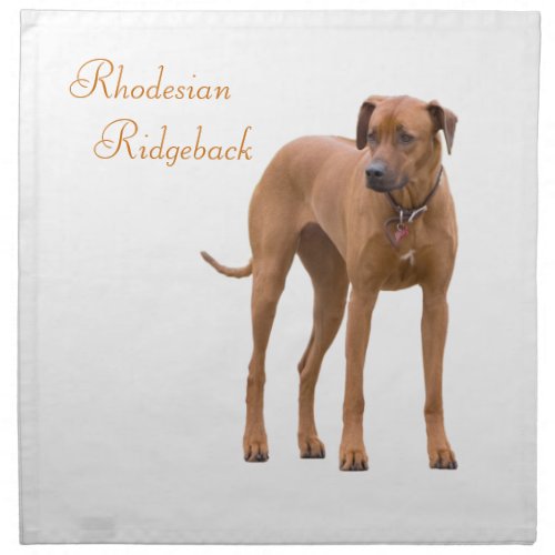 Rhodesian Ridgeback dog beautiful photo Cloth Napkin