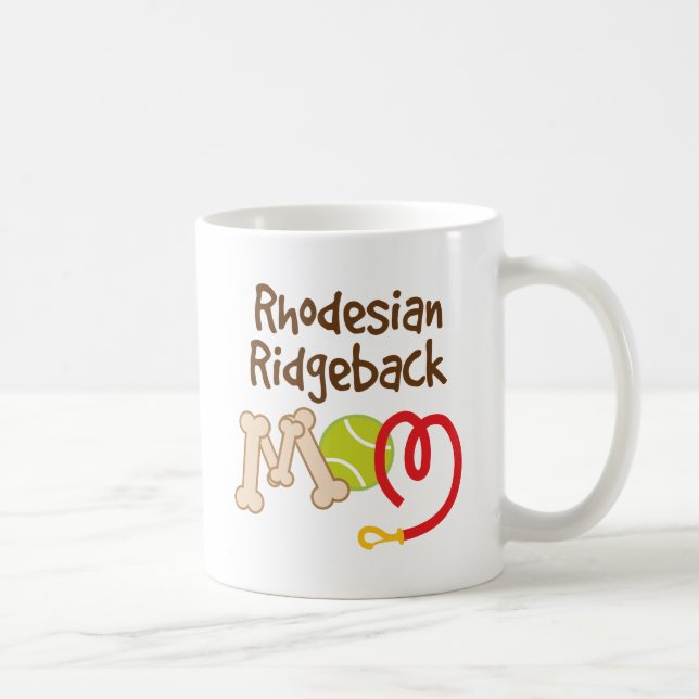 Rhodesian Ridgeback Dog Breed Mom Gift Coffee Mug (Right)