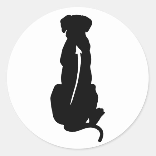 Rhodesian Ridgeback Dog Breed Spine Classic Round Sticker