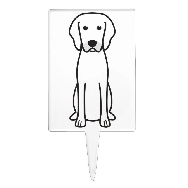 Rhodesian Ridgeback Dog Cartoon Cake Topper (Front)