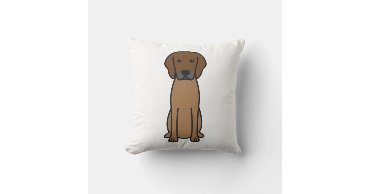 Rhodesian Ridgeback Dog Cartoon Throw Pillow | Zazzle