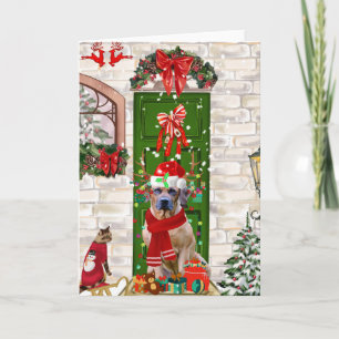 Rhodesian Ridgeback Dog Christmas  Card