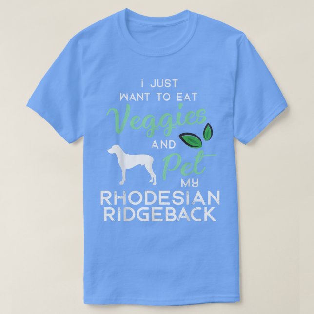 Rhodesian Ridgeback Dog Cigar lover owner Birthday T-Shirt (Design Front)