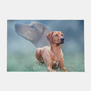 Rhodesian Ridgeback Dog Collage Doormat