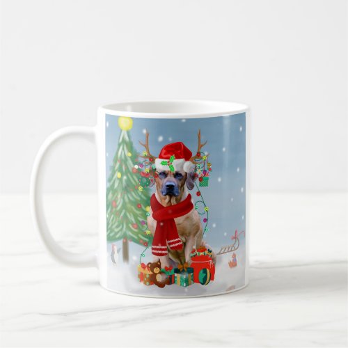 Rhodesian Ridgeback Dog in Snow Christmas Gift   Coffee Mug