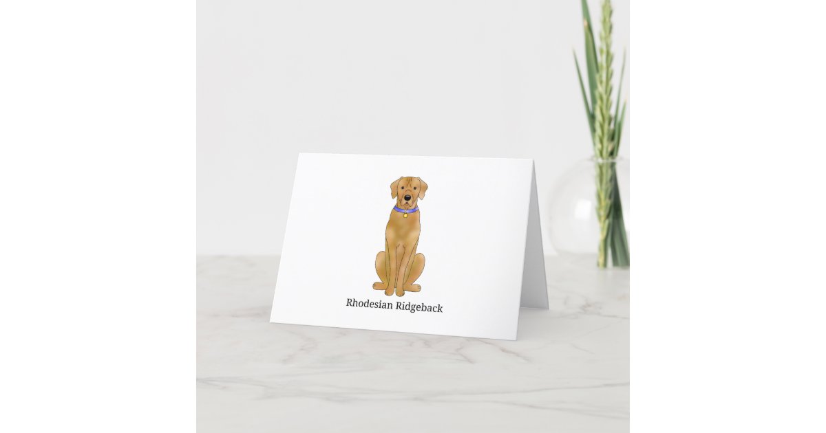 Rhodesian Ridgeback Dog l Holiday Card | Zazzle
