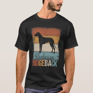Rhodesian Ridgeback Dog Owners Retro Vintage Ridge T-Shirt