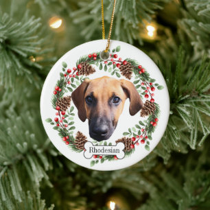 Rhodesian Ridgeback dog Personalized Pet Ornament
