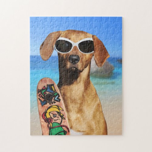 Rhodesian Ridgeback dog photo jigsaw puzzle