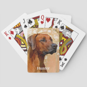 Rhodesian Ridgeback Dog Poker Cards
