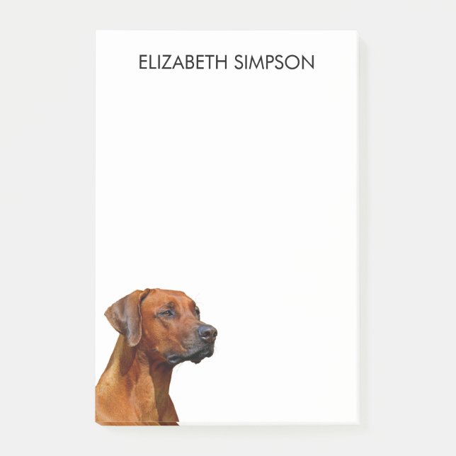 Rhodesian Ridgeback Dog Post-it Notes (Front)