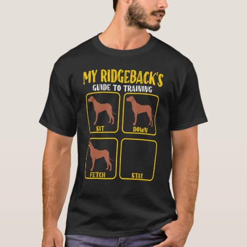 Rhodesian Ridgeback Dog Training Guide Ridgeback m T_Shirt