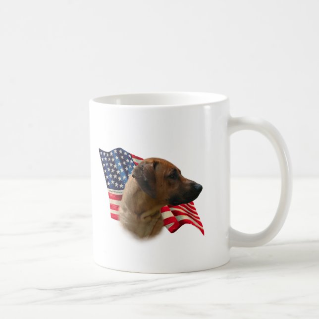Rhodesian Ridgeback Flag Coffee Mug (Right)