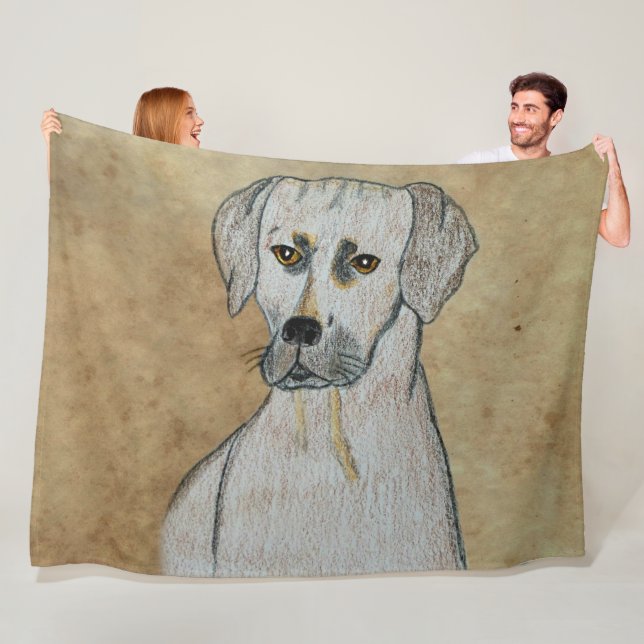 Rhodesian Ridgeback Fleece Blanket (In Situ)