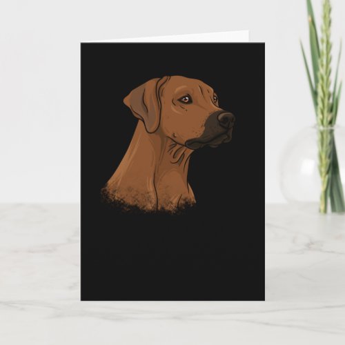 Rhodesian Ridgeback Gift Idea brown Dog Card