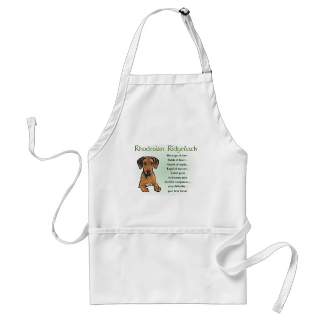 Rhodesian Ridgeback Gifts Adult Apron (Front)