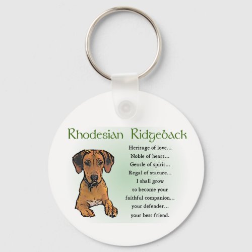 Rhodesian Ridgeback Gifts Keychain