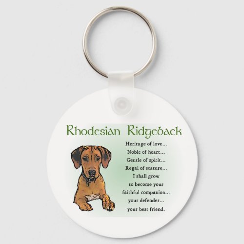 Rhodesian Ridgeback Gifts Keychain