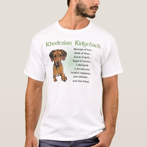 Rhodesian Ridgeback Gifts T_Shirt