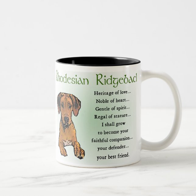 Rhodesian Ridgeback Gifts Two-Tone Coffee Mug (Right)