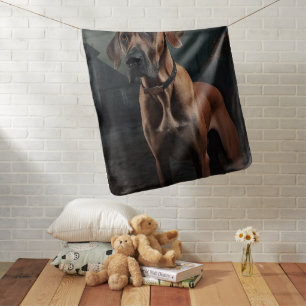 Rhodesian Ridgeback Halloween Scary Baby Blanket