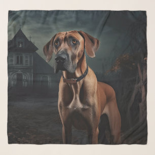 Rhodesian Ridgeback Halloween Scary Scarf
