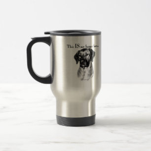 Rhodesian Ridgeback Happy Face Travel Mug